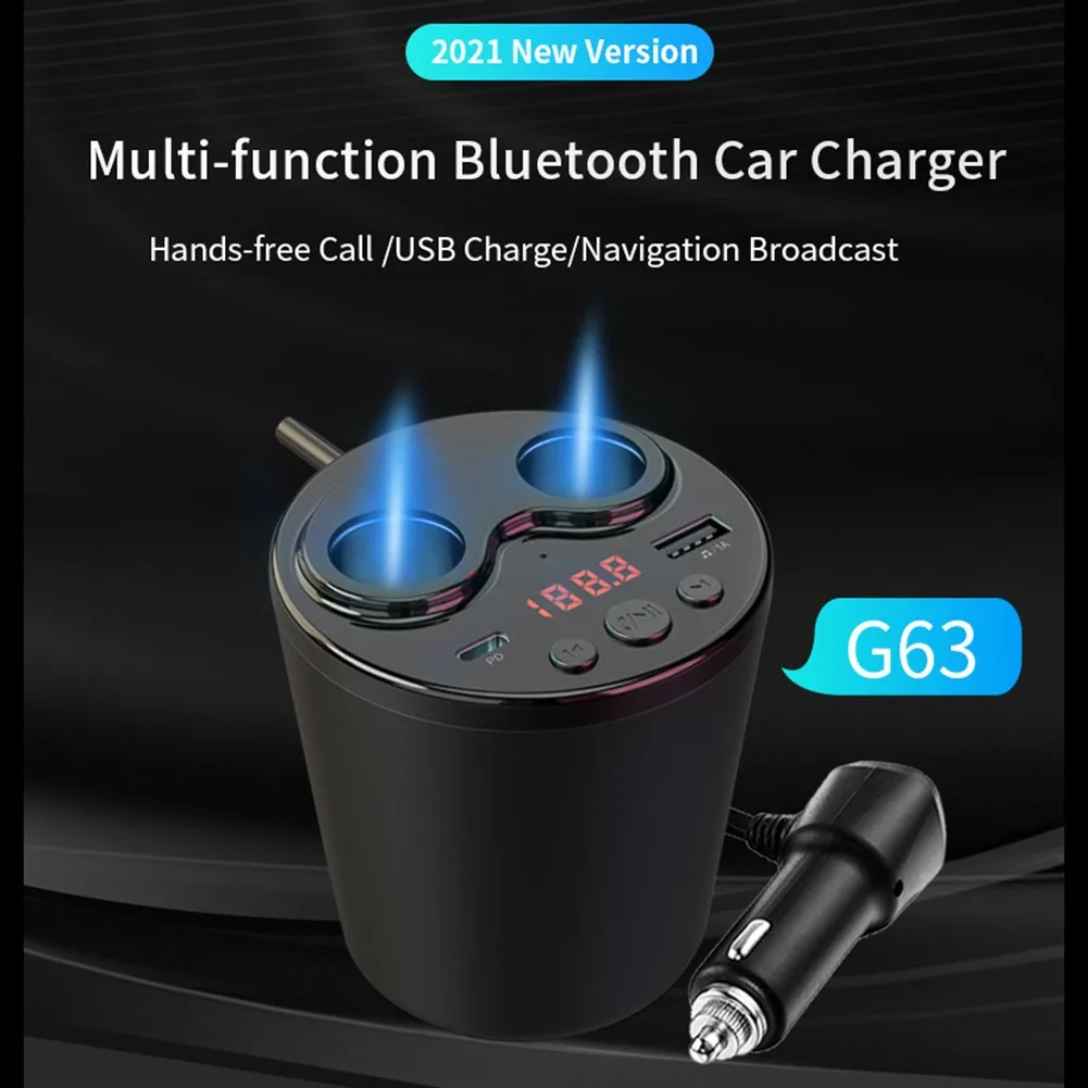 Car FM Transmitter Bluetooth MP3 Player Cup Style Dual Cigar Lighter With Remote V5.0 2 USB Cup Style FM Transmitter
Car FM Transmitter Bluetooth MP3 Player Cup Style Dual Cigar Lighter With Remote V5.0 2 USB Cup Style FM Transmitter