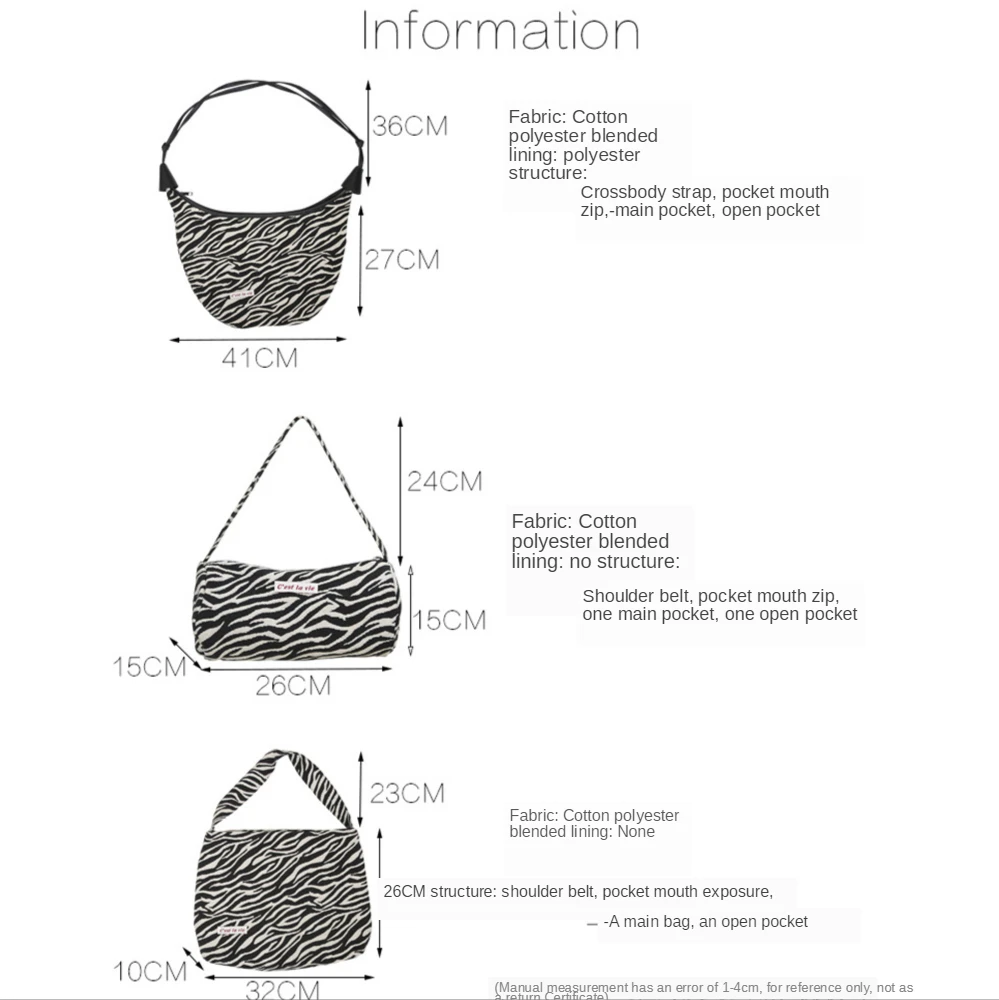 Womens Fashion Women's Single Shoulder Bag Design Plush Handbag Leopard Zebra Print Underarm Pack Fluffy Tote Bags
Womens Fashion Women's Single Shoulder Bag Design Plush Handbag Leopard Zebra Print Underarm Pack Fluffy Tote Bags