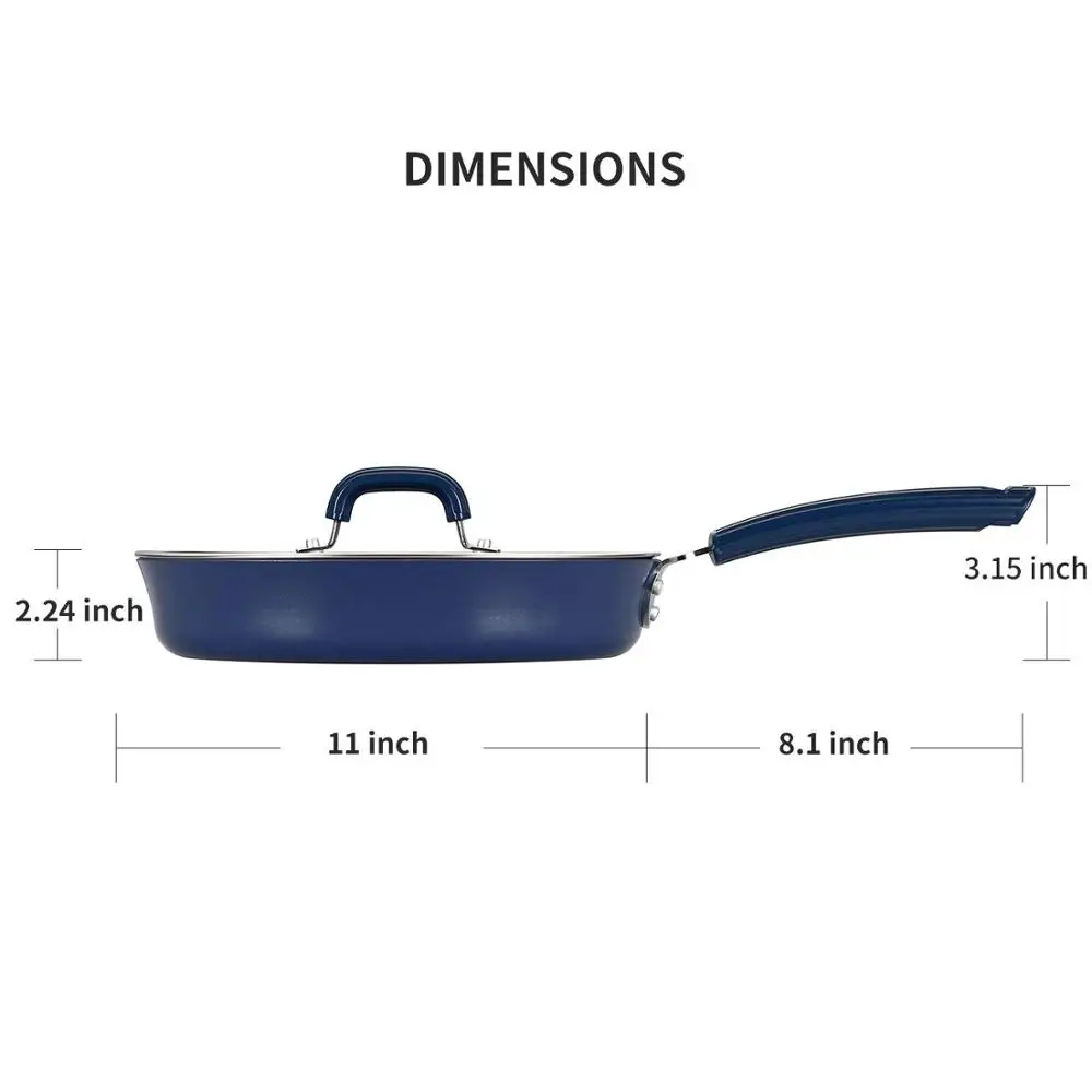 COOKER KING Nonstick Frying Pan Skillet Enamel Pan Omelette Pan With Glass Lid Dishwasher Safe Enamel Durable Coating 26cm
COOKER KING Nonstick Frying Pan Skillet Enamel Pan Omelette Pan With Glass Lid Dishwasher Safe Enamel Durable Coating 26cm