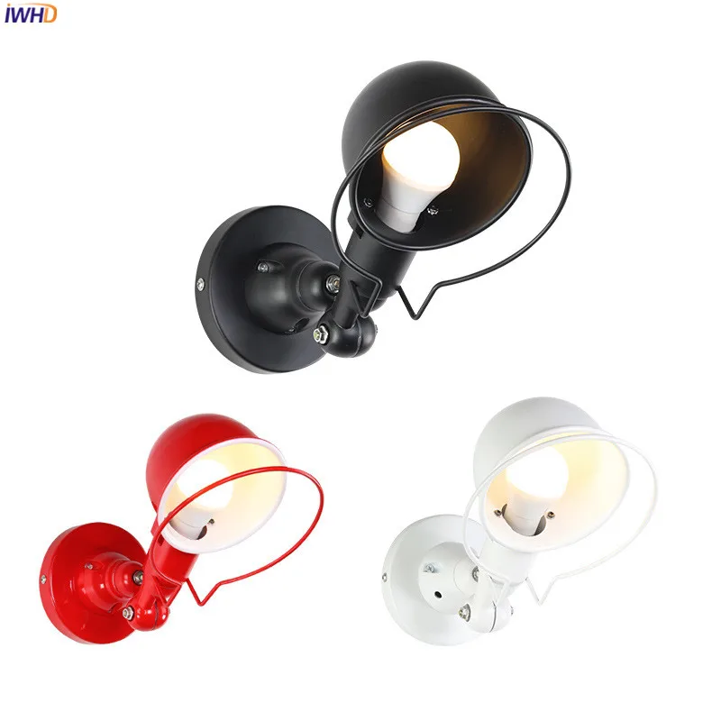 IWHD American Country Retro Wall Light Bedroom Bathroom Stair Iron Metal Loft Style Vintage Wall Lamp Sconce Lamparas De Pared
IWHD American Country Retro Wall Light Bedroom Bathroom Stair Iron Metal Loft Style Vintage Wall Lamp Sconce Lamparas De Pared