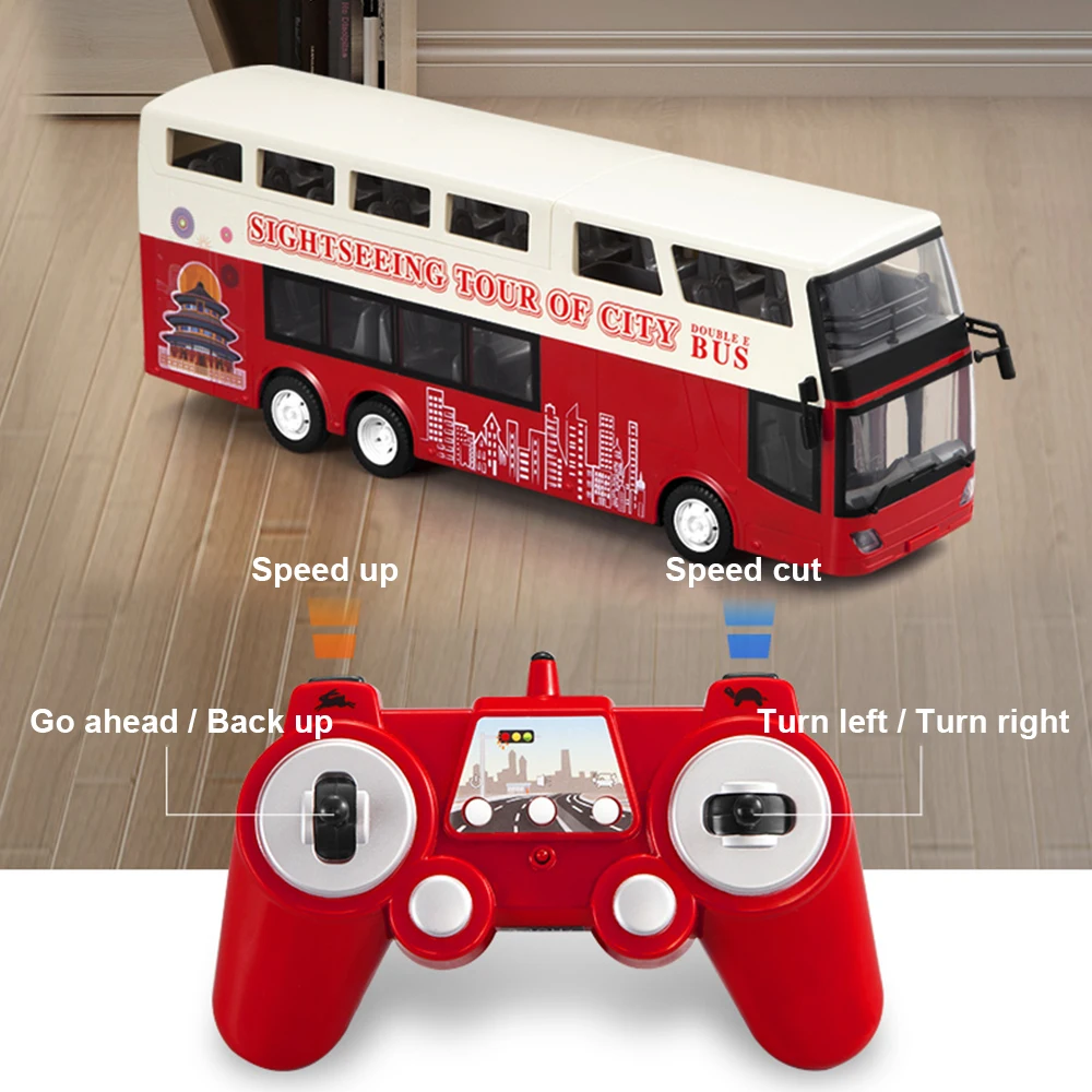 Big Double Decker rc Bus 2.4G Led Lights Open The Door With One Click Off Control rc tour bus Vehicle Electronic Hobby Toys
Big Double Decker rc Bus 2.4G Led Lights Open The Door With One Click Off Control rc tour bus Vehicle Electronic Hobby Toys