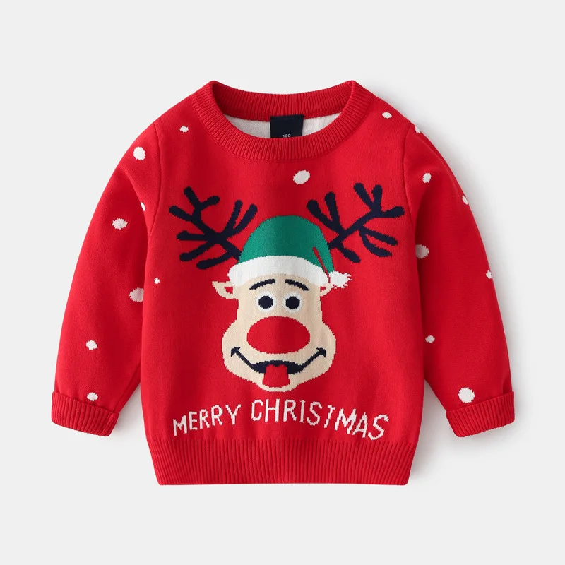 Christmas Sweater Kids Winter Pullover Girl Boy Deer Knit Jumper Clothing Tops Autumn For Toddlers Baby
Christmas Sweater Kids Winter Pullover Girl Boy Deer Knit Jumper Clothing Tops Autumn For Toddlers Baby