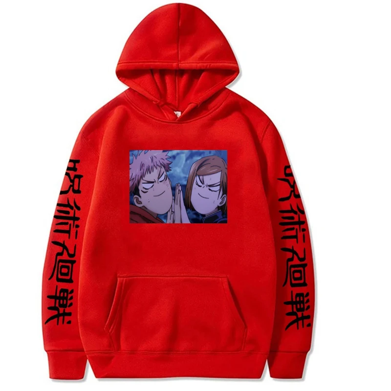 2021 Anime Cartoon Jujutsu Kaisen Hoodies Sweatshirts Men/women Pullovers Unisex Long Sleeves Printed Harajuku Regular Tops