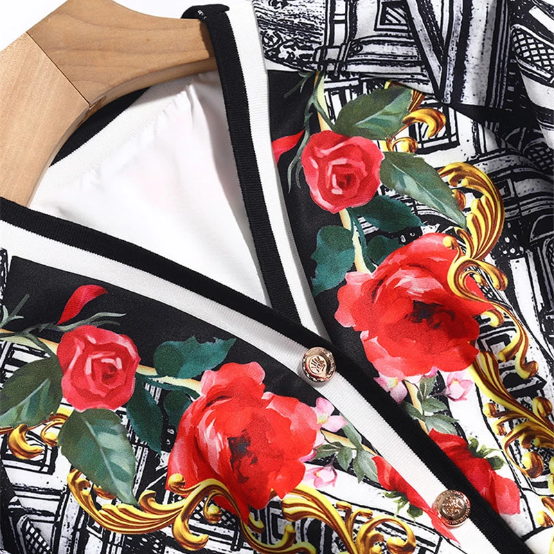 2021 Spring Fashion Runway Two Piece Outfit Women Full Sleeve Floral Print Jacket and Skirt Suit Matching Set Vintage Twinset
2021 Spring Fashion Runway Two Piece Outfit Women Full Sleeve Floral Print Jacket and Skirt Suit Matching Set Vintage Twinset