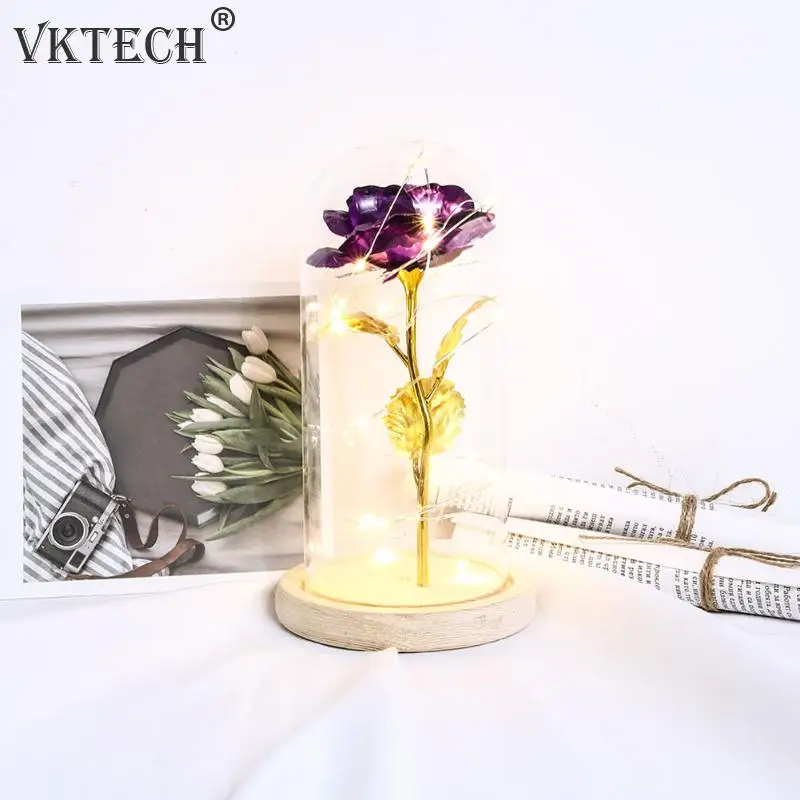 20LED Wooden Base Night Light Rose Flower Glass Dome Copper Wire Fairy String Lights Valentine Wedding Birthday Party Decoration
20LED Wooden Base Night Light Rose Flower Glass Dome Copper Wire Fairy String Lights Valentine Wedding Birthday Party Decoration