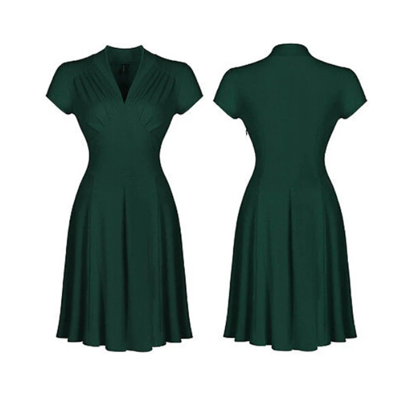 Women Dresses New Ladies 1940s Rockabilly Style Grace Sleeveless Mini Skater Dress Elegant Women Vintage A-line Swing Dress 
Women Dresses New Ladies 1940s Rockabilly Style Grace Sleeveless Mini Skater Dress Elegant Women Vintage A-line Swing Dress