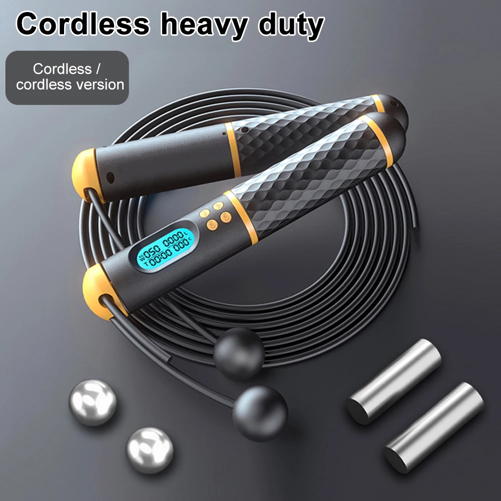 With Counter Speed Indoor Training Adjustable Length Outdoor Cordless Skipping Rope Sports Calorie Weighted Adult Fitness
With Counter Speed Indoor Training Adjustable Length Outdoor Cordless Skipping Rope Sports Calorie Weighted Adult Fitness