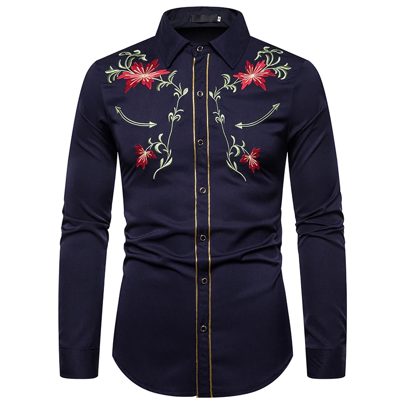 Loldeal Casual Fashion Long-sleeved Shirt Fashion Men Slim Embroidery Pattern Cotton
Loldeal Casual Fashion Long-sleeved Shirt Fashion Men Slim Embroidery Pattern Cotton