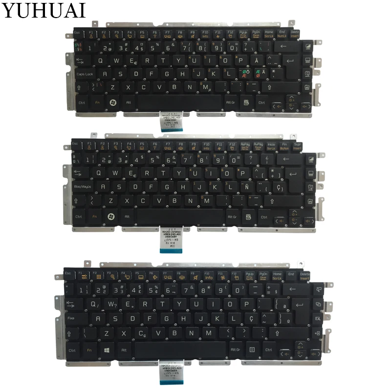 Клавиатура для ноутбука LG Z330 Z330-G Z340 Z350 Z355 Nordic NE/Spanish SP/Brazil BR черная клавиатура |