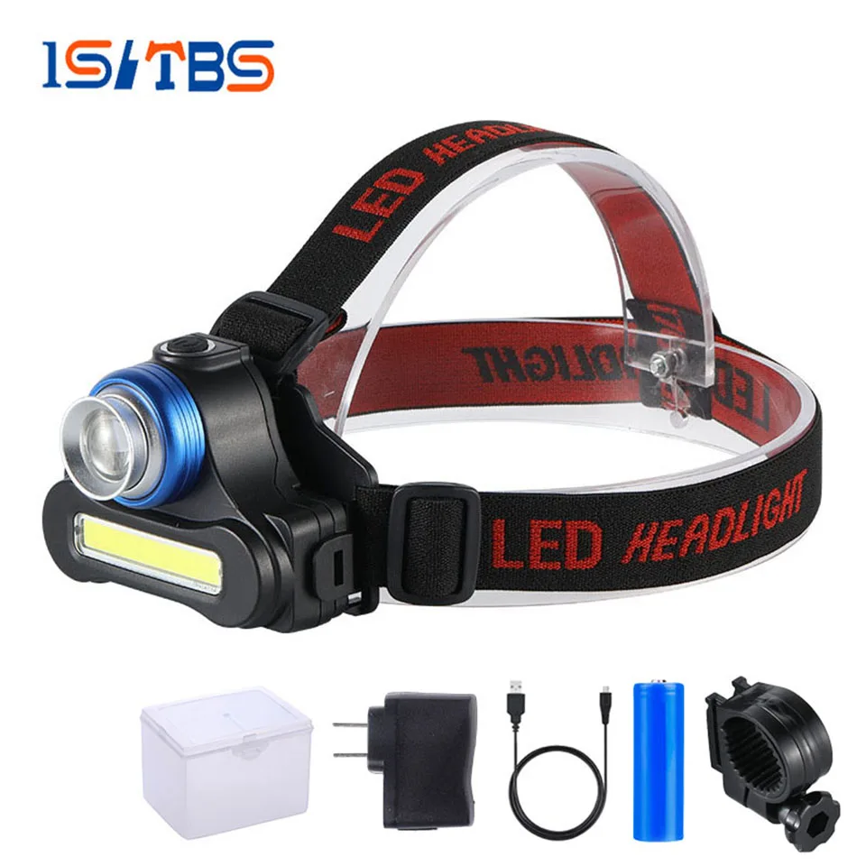 LED Headlamp Super Bright Headlight XPE+COB Outdoor Waterproof Zoomable USB Rechargeable 18650 Battery Flashlights Camping Light
LED Headlamp Super Bright Headlight XPE+COB Outdoor Waterproof Zoomable USB Rechargeable 18650 Battery Flashlights Camping Light