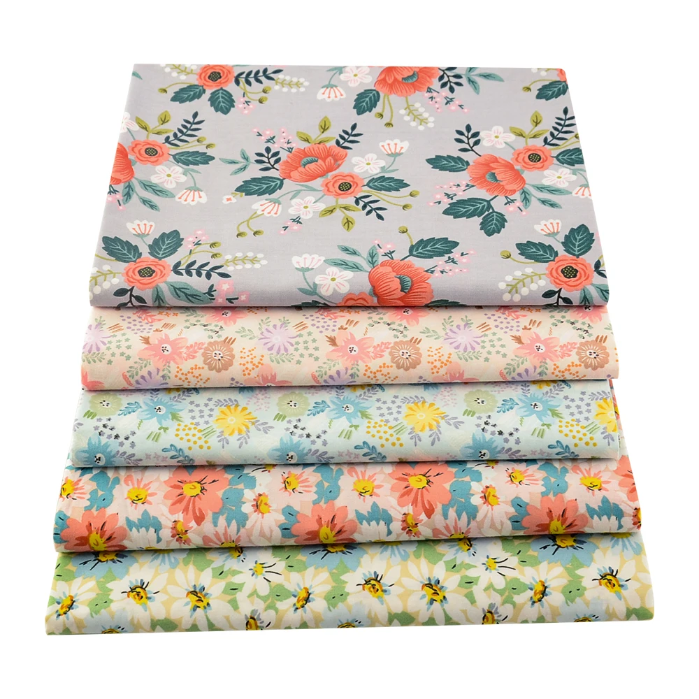 Booksew Подсолнух 2 шт./лот саржевое хлопковое стеганое одеяло ткань для шитья ручная