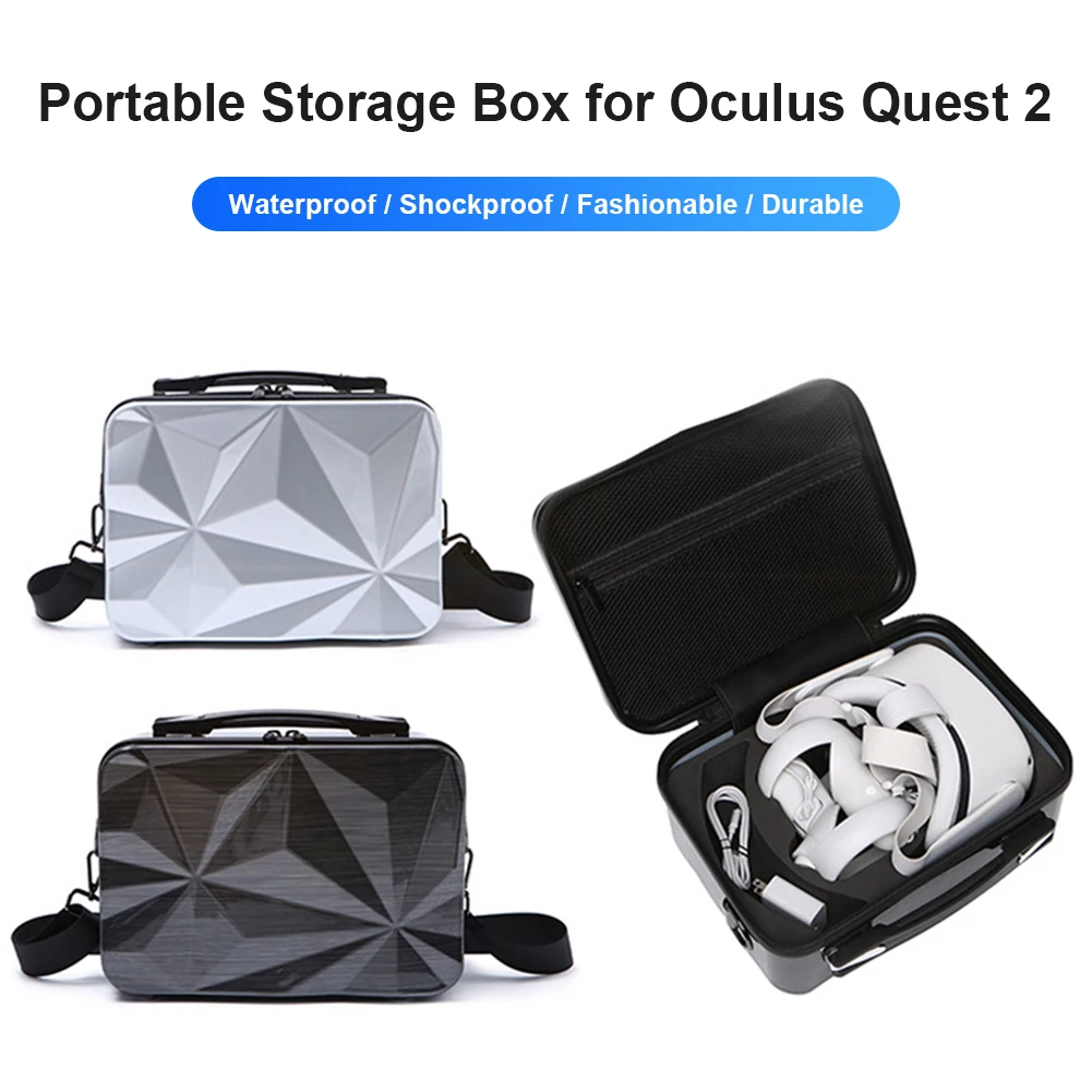 Portable Storage Box For Oculus Quest 2 Vr Glasses&Headset EVA Travel Carrying Case For Oculus Quest 2 Accessories Protector Bag
Portable Storage Box For Oculus Quest 2 Vr Glasses&Headset EVA Travel Carrying Case For Oculus Quest 2 Accessories Protector Bag