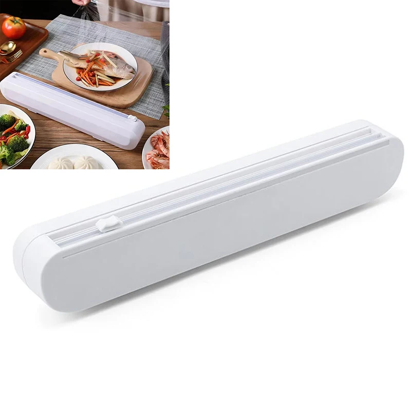 Household Food Wrap Dispenser Foil Cling Film Wrap Sharp Cutter Kitchen Tool
Household Food Wrap Dispenser Foil Cling Film Wrap Sharp Cutter Kitchen Tool