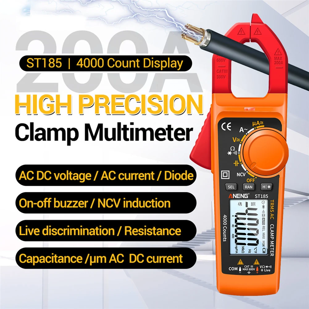 Digital LCD Multimeters Handheld Smart Resistance Capacity Sensor Clamp Digital AC DC Multimeter Voltmeter Tool
Digital LCD Multimeters Handheld Smart Resistance Capacity Sensor Clamp Digital AC DC Multimeter Voltmeter Tool