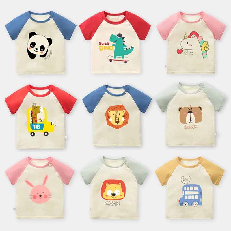 T Shirts Children's Clothing Cotton Short Sleeve T-Shirt Boy Summer Cartoon Giraffe Rabbit Panda Dinosaur Top Kids Girls Clothes
T Shirts Children's Clothing Cotton Short Sleeve T-Shirt Boy Summer Cartoon Giraffe Rabbit Panda Dinosaur Top Kids Girls Clothes