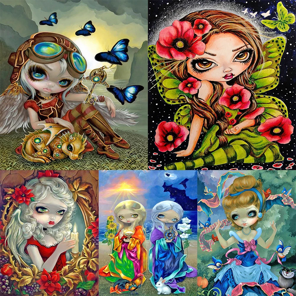 5D Full Round Drill Picture DIY Cartoon Girl Doll Diamond Painting Poster Easy Diamond Painting Kits Home Wall Decor Gift Dropsh
5D Full Round Drill Picture DIY Cartoon Girl Doll Diamond Painting Poster Easy Diamond Painting Kits Home Wall Decor Gift Dropsh