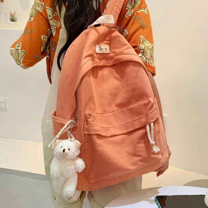 Summer new candy color women's canvas backpack Large-capacity fashion casual travel backpack Teen girl student school bag female
Summer new candy color women's canvas backpack Large-capacity fashion casual travel backpack Teen girl student school bag female