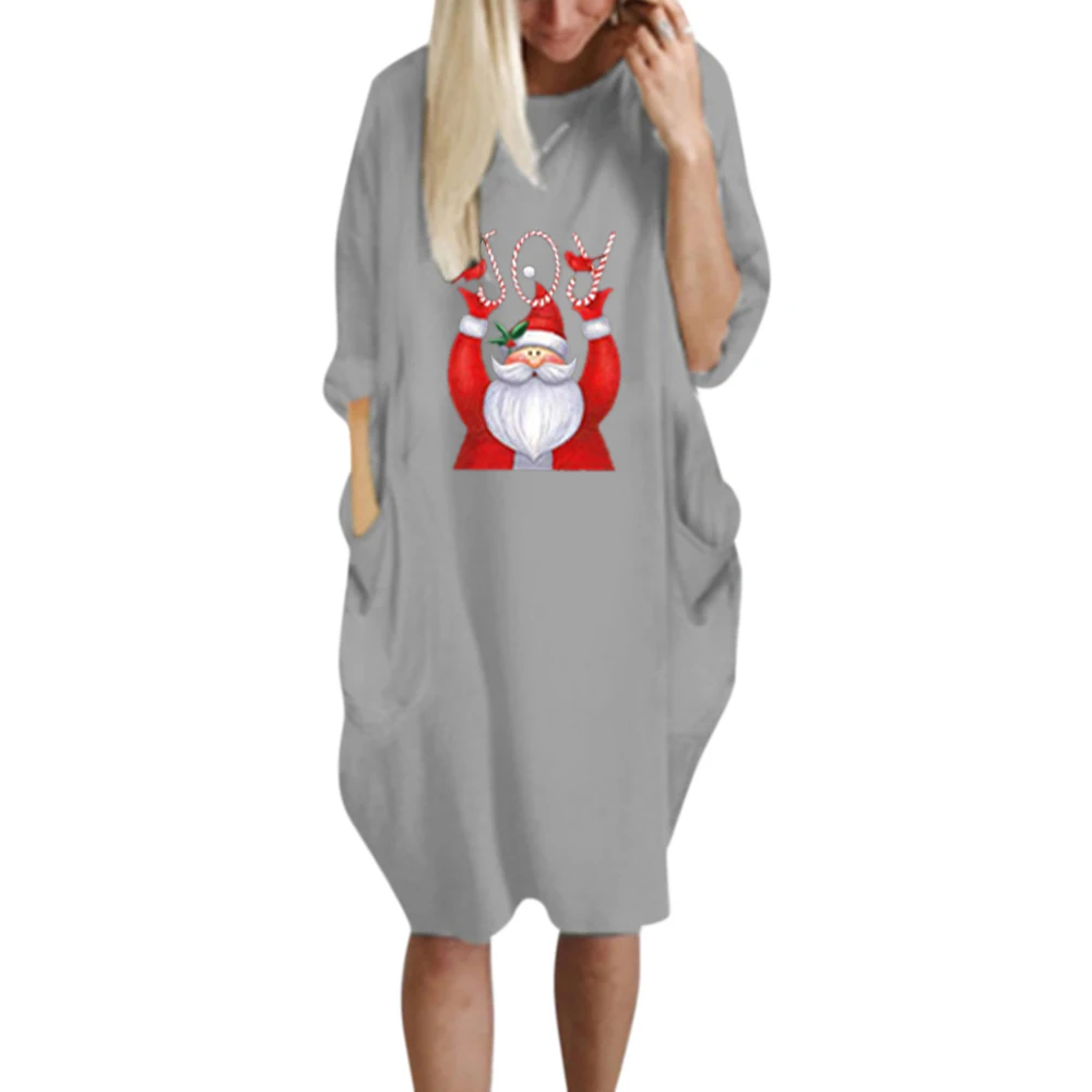 VICABO Plus Size Pockets Women Dresses Santa Claus Print Christmas Clothing Round Neck Casual Loose Straight Dress Vestido
VICABO Plus Size Pockets Women Dresses Santa Claus Print Christmas Clothing Round Neck Casual Loose Straight Dress Vestido