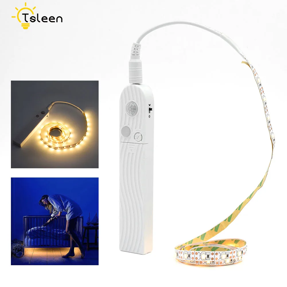 Motion Sensor Battery Cabinet Light 1M 2M 3M Under Bed Stair Wardrobe Tape Kitchen Night Lamp LED Strip TV Backlight With Sensor
Motion Sensor Battery Cabinet Light 1M 2M 3M Under Bed Stair Wardrobe Tape Kitchen Night Lamp LED Strip TV Backlight With Sensor