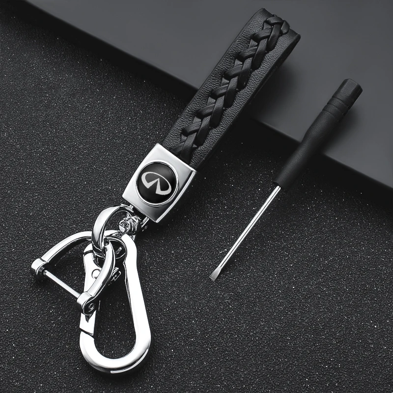 3D Metal+Leather Car styling Keychain Key Chain Auto Interior for Infiniti FX35 Q50 Q30 ESQ QX50 QX60 QX70 EX JX35 G35 G37
3D Metal+Leather Car styling Keychain Key Chain Auto Interior for Infiniti FX35 Q50 Q30 ESQ QX50 QX60 QX70 EX JX35 G35 G37