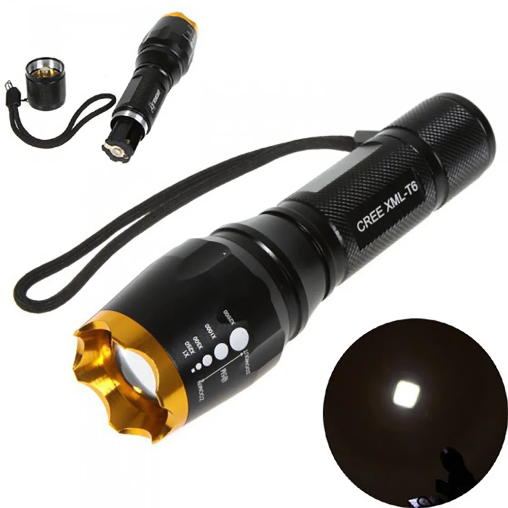2000 lm Mini LED Torch 5 Mode Camping Light 2 x 18650 Rechargeable Battery 1 x Power Adapter 1 x Car Charger 1 x DC Charger
2000 lm Mini LED Torch 5 Mode Camping Light 2 x 18650 Rechargeable Battery 1 x Power Adapter 1 x Car Charger 1 x DC Charger