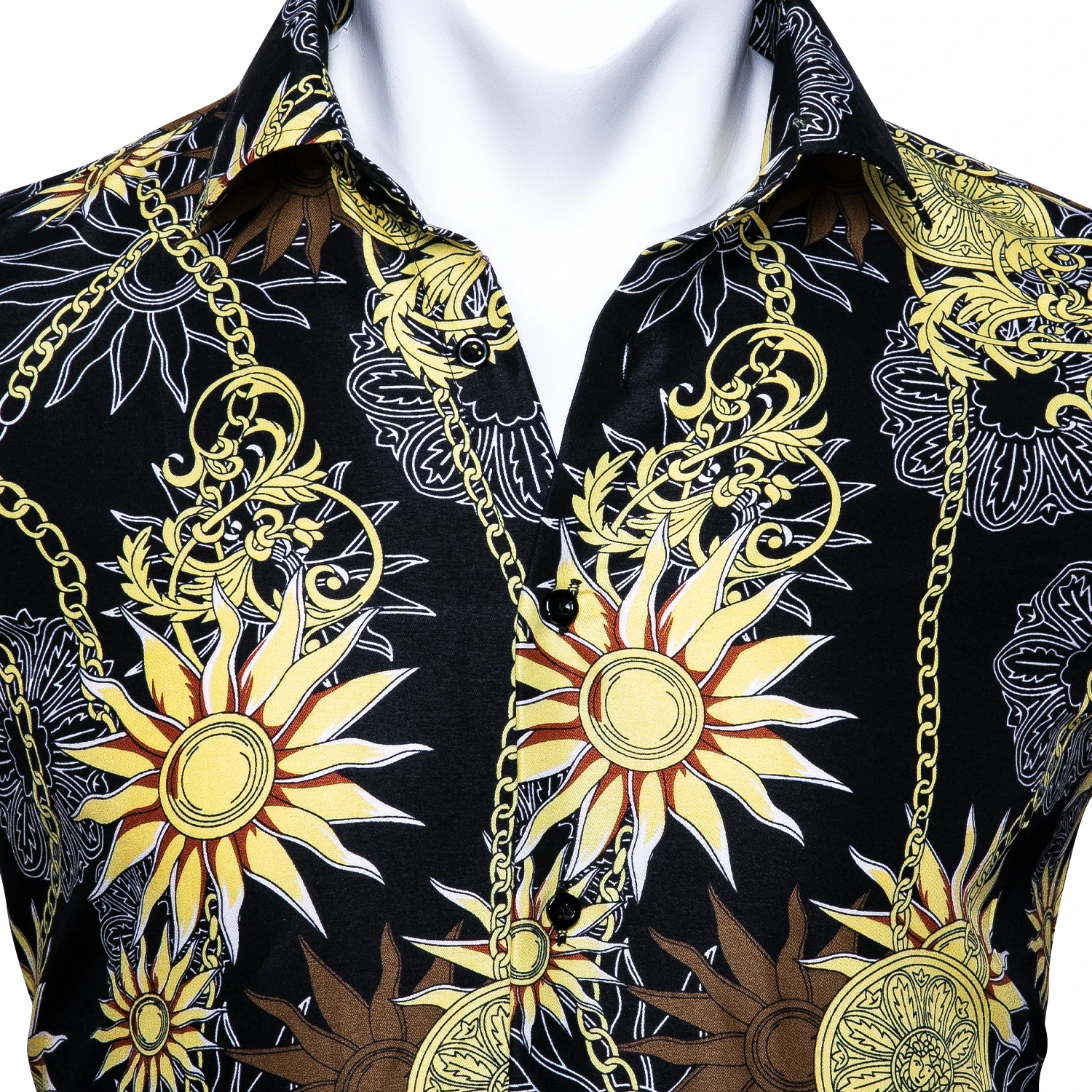 Barry.Wang Fashion Gold Sunflower Hawaiian Casual Men Shirts Peach Skin Velvet Soft Cloth Long Sleeve Shirts For Men Fit Dress
Barry.Wang Fashion Gold Sunflower Hawaiian Casual Men Shirts Peach Skin Velvet Soft Cloth Long Sleeve Shirts For Men Fit Dress