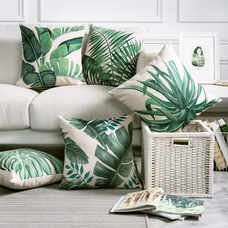 Digital Printing Tropical Green Leaf Summer Cushion Cover for Sofa Chair Couch Car Decorative Pillows Case Decor Home Decoration
Digital Printing Tropical Green Leaf Summer Cushion Cover for Sofa Chair Couch Car Decorative Pillows Case Decor Home Decoration
