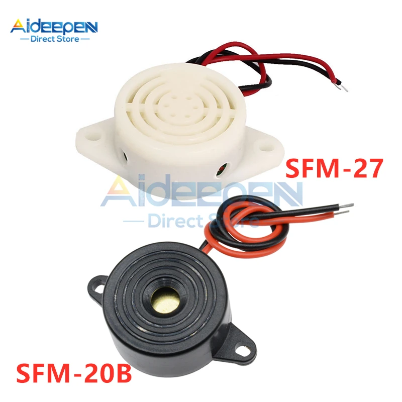 5Pcs/lot DC 3V-24V SFM-27 SFM-20B Alarm High-decibel Electronic Buzzer Beep Alarm Intermittent Continuous Beep For Arduino
5Pcs/lot DC 3V-24V SFM-27 SFM-20B Alarm High-decibel Electronic Buzzer Beep Alarm Intermittent Continuous Beep For Arduino