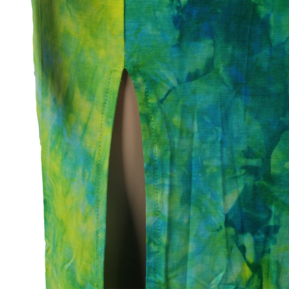 Women Long Party Dress Off The Shoulder Summer Tie Dyeing Print Backless Beach Dress Casual Slash Neck High Split Slim Fit Dress
Women Long Party Dress Off The Shoulder Summer Tie Dyeing Print Backless Beach Dress Casual Slash Neck High Split Slim Fit Dress