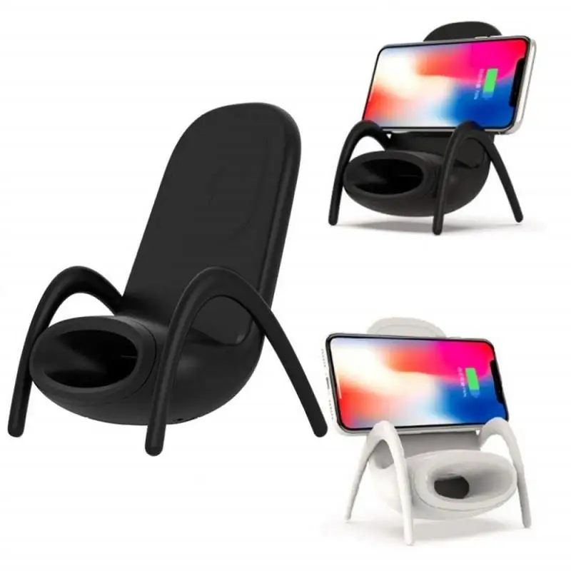 3 In 1 10W Creative Chair Loudspeaker Wireless Charger Phone Quick Fast Charging Holder Station Dock With Musical Speaker
3 In 1 10W Creative Chair Loudspeaker Wireless Charger Phone Quick Fast Charging Holder Station Dock With Musical Speaker