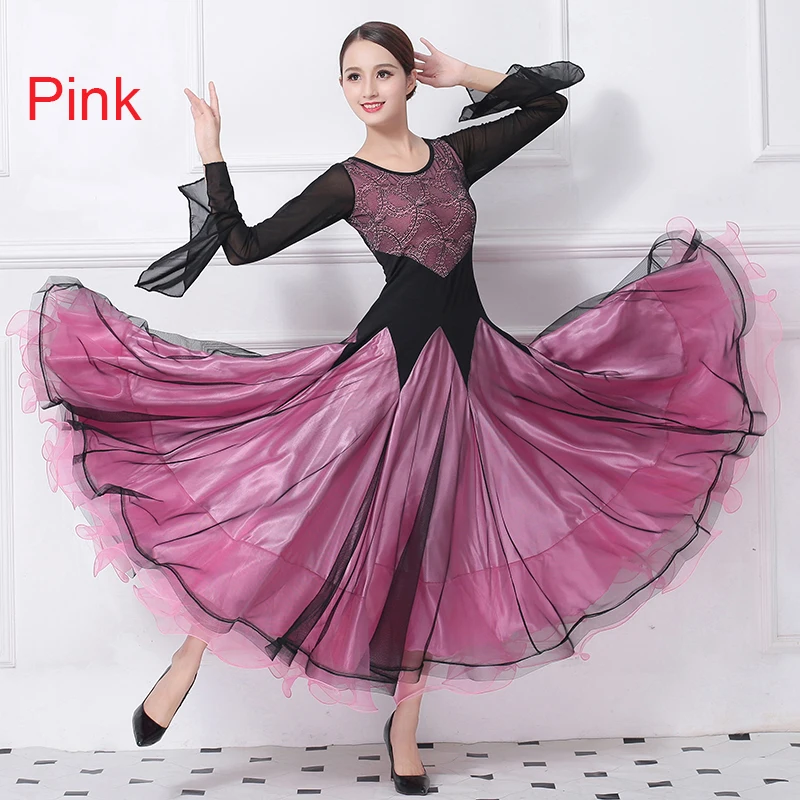 High quality Ballroom Dance Competition Dresses Women Pink Standard Ballroom Dress Ladies Waltz Flamenco Stage Performance Wear
High quality Ballroom Dance Competition Dresses Women Pink Standard Ballroom Dress Ladies Waltz Flamenco Stage Performance Wear