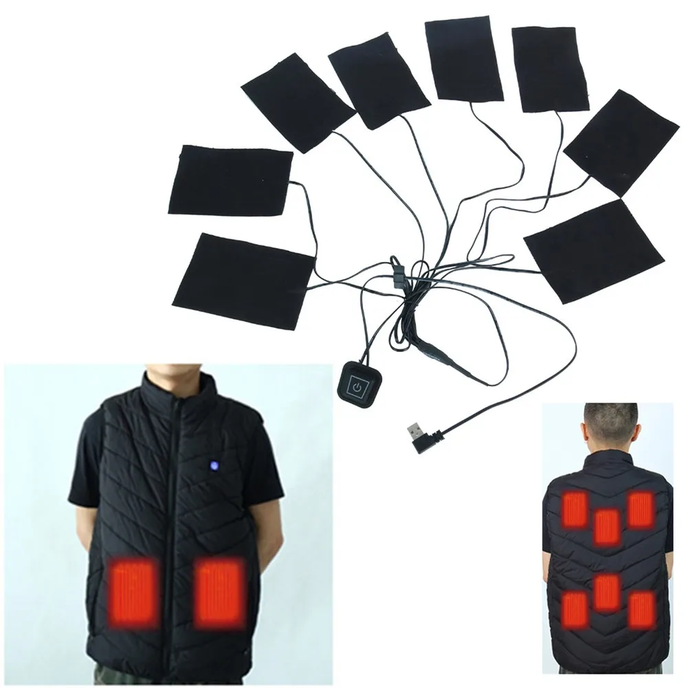 8 In 1 USB Warm Paste Pad Fast-Heating Mat Cloth Electric Heated Body Warmer Pad Outdoor Heated Jacket DIY Heating Pad Equipment
8 In 1 USB Warm Paste Pad Fast-Heating Mat Cloth Electric Heated Body Warmer Pad Outdoor Heated Jacket DIY Heating Pad Equipment