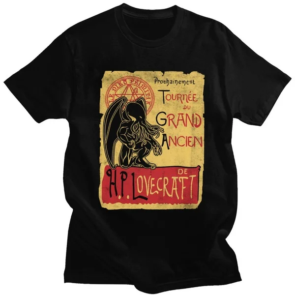 Handsome Mens Tournee Du Grand Ancien Tshirt Short Sleeve Cotton T-shirt Leisure Cthulhu Horror Movie Octopus Tee Shirt Merch
Handsome Mens Tournee Du Grand Ancien Tshirt Short Sleeve Cotton T-shirt Leisure Cthulhu Horror Movie Octopus Tee Shirt Merch