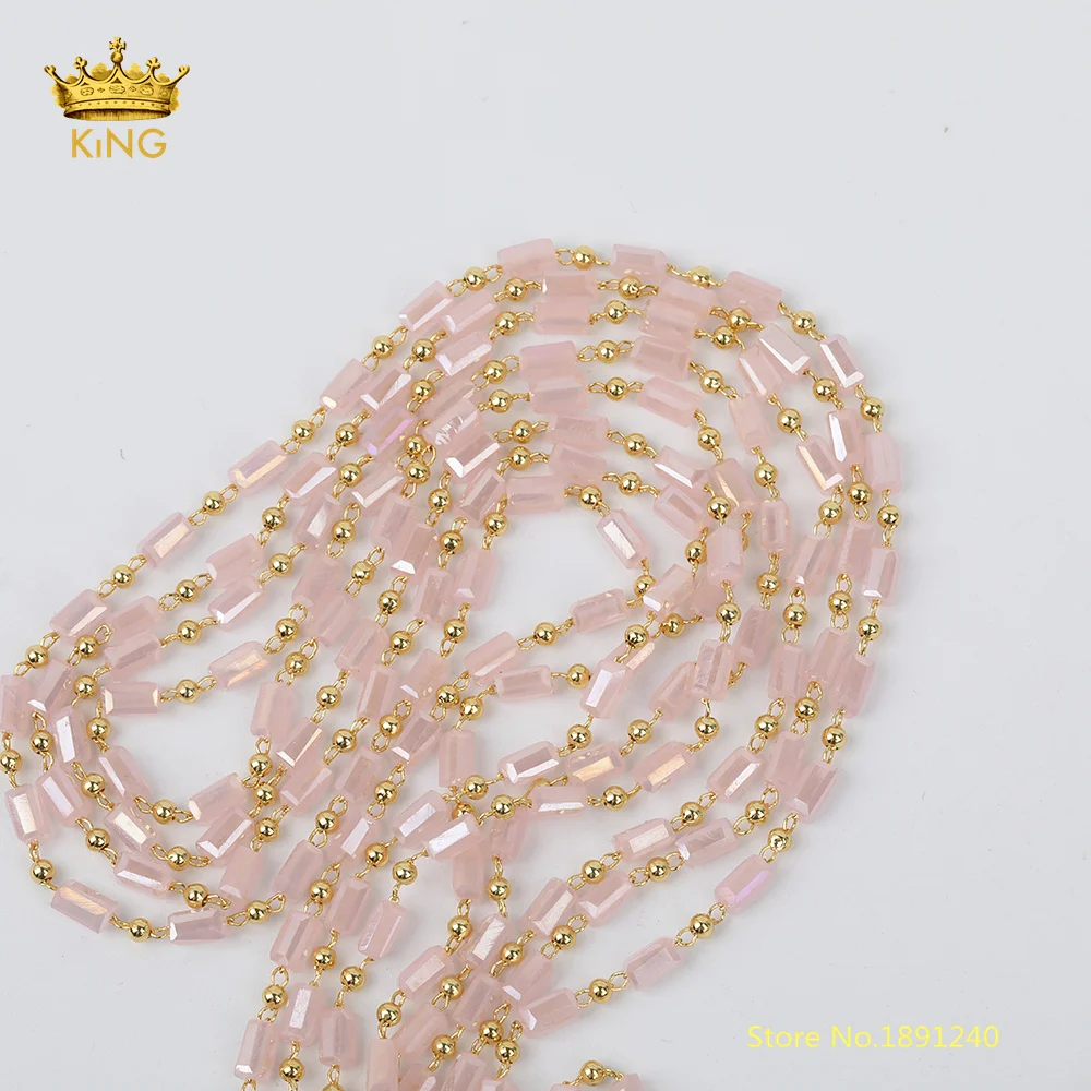 5meters Pink Crystal Glass Rectangle Beads Glass Chains for Jewelry Making,Body Chain Findings
5meters Pink Crystal Glass Rectangle Beads Glass Chains for Jewelry Making,Body Chain Findings