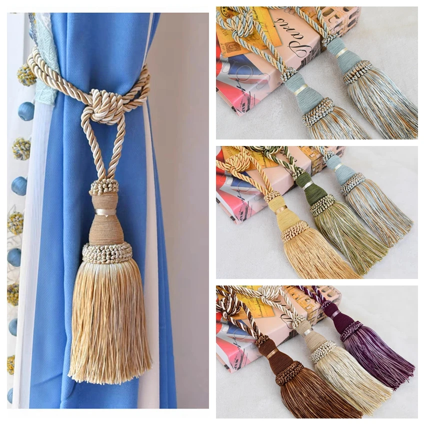 1Pc Tassel Curtain Tiebacks Home Decoration Handmade Curtain Holders Clips Hanging Balls Curtain Accessories Curtain Tie backs
1Pc Tassel Curtain Tiebacks Home Decoration Handmade Curtain Holders Clips Hanging Balls Curtain Accessories Curtain Tie backs