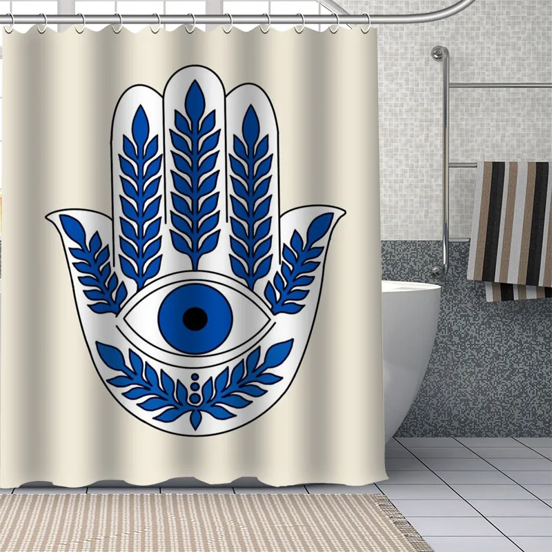 Hamsa Paiting Shower Curtains Waterproof Fabric Bathroom Decoration Supply Washable Shower Curtain With Bath And Shower
Hamsa Paiting Shower Curtains Waterproof Fabric Bathroom Decoration Supply Washable Shower Curtain With Bath And Shower