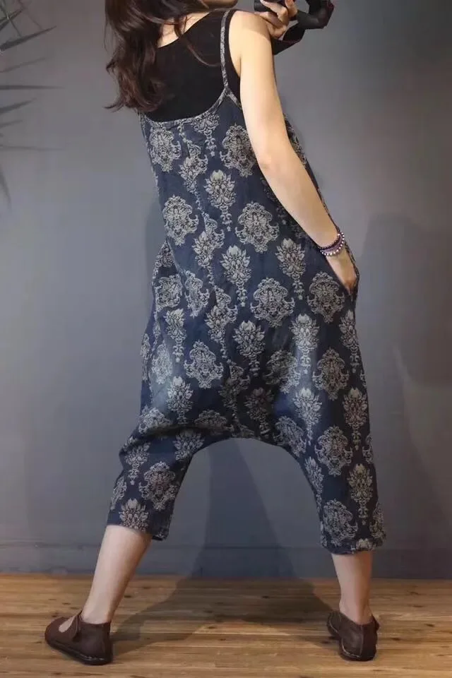 IEQJ Loose Fit Women Jumpsuit New High Waist Pocket Patchwork Print Blue Denim Pants Fashion Tide Spring Autumn 2021 8P239
IEQJ Loose Fit Women Jumpsuit New High Waist Pocket Patchwork Print Blue Denim Pants Fashion Tide Spring Autumn 2021 8P239