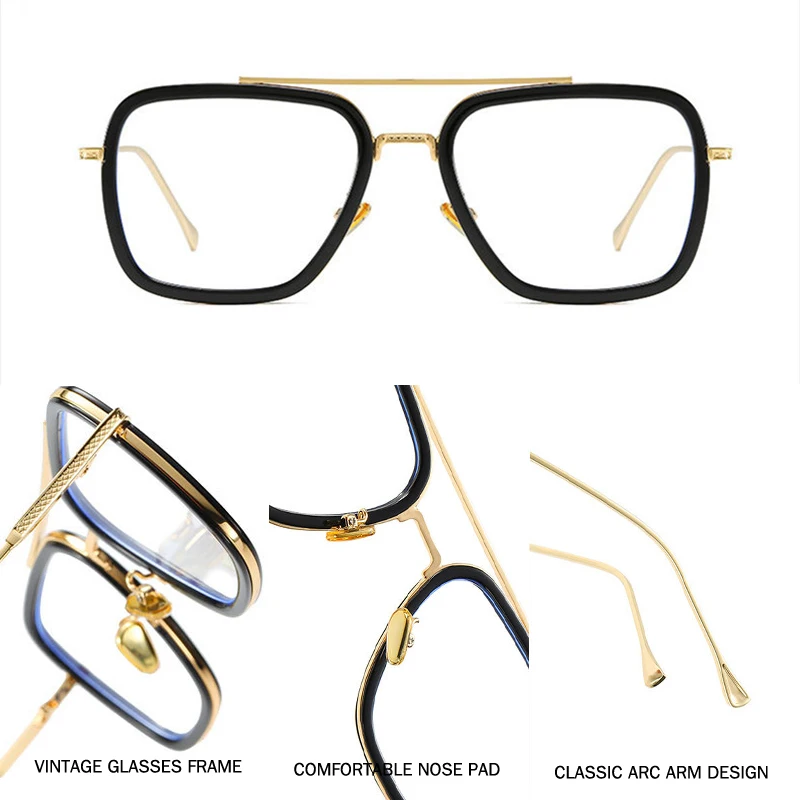 BENZEN Rectangle Glasses Frame Women Men Fahion Transparent Glass Clear Optical Eyeglasses For Male New 5183 | Аксессуары для