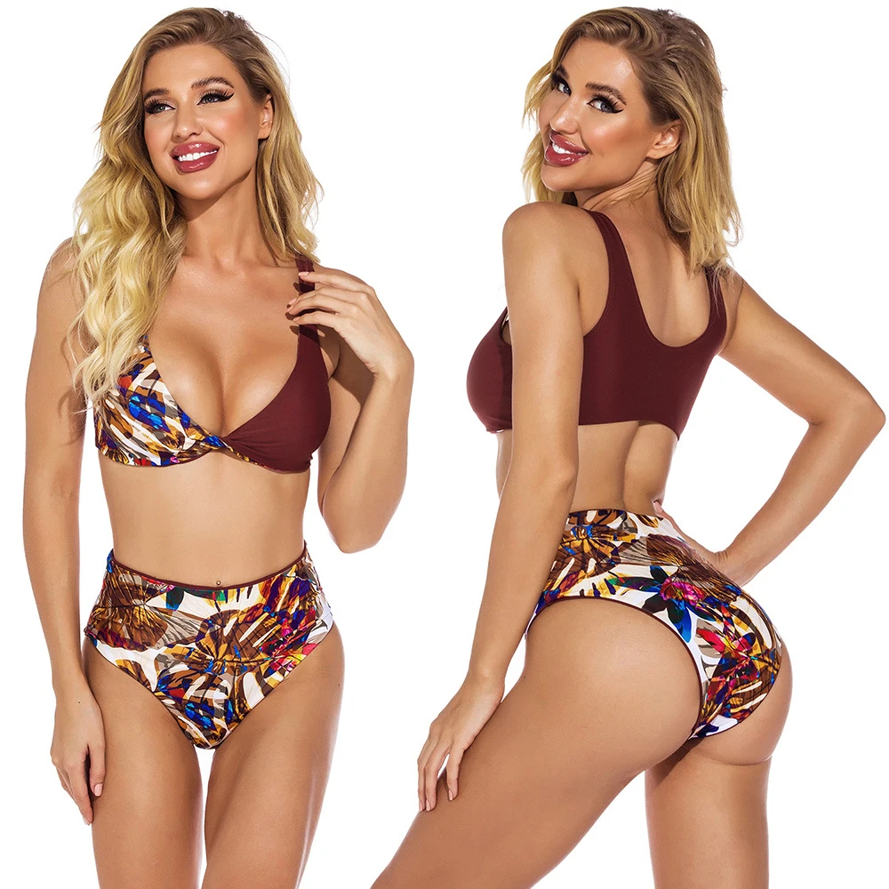 High Waist Printed Bikini 2021 Woman Fashion Summer Floral Bathing Suit Beachwear Bikinis Mujer Push Up
High Waist Printed Bikini 2021 Woman Fashion Summer Floral Bathing Suit Beachwear Bikinis Mujer Push Up