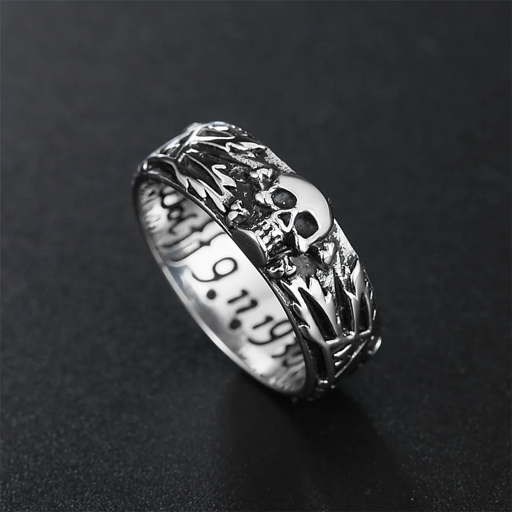 Men and women Stainless Steel Rings Dominant Skull Devil Punk Gothic Hip Hop Simple For Biker ring 
Men and women Stainless Steel Rings Dominant Skull Devil Punk Gothic Hip Hop Simple For Biker ring