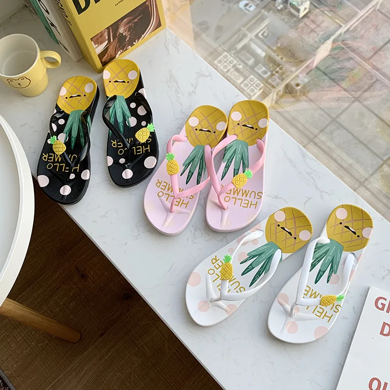 Fashion Women's Sandals 2021 Summer Women Beach Vacation Slippers Cartoon Pineapple Strawberry Printed Girls Flip Flops
Fashion Women's Sandals 2021 Summer Women Beach Vacation Slippers Cartoon Pineapple Strawberry Printed Girls Flip Flops