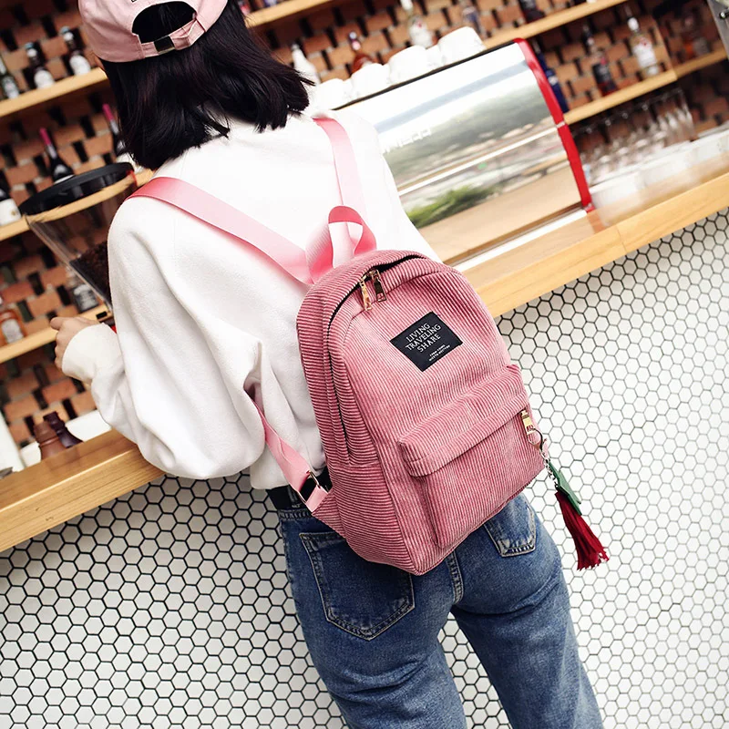 Women Mini Corduroy Backpack Female Simple School Bags For Teenage Girls Shoulder Bag Ladies Casual Vintage Travel Bagpack 2021
Women Mini Corduroy Backpack Female Simple School Bags For Teenage Girls Shoulder Bag Ladies Casual Vintage Travel Bagpack 2021
