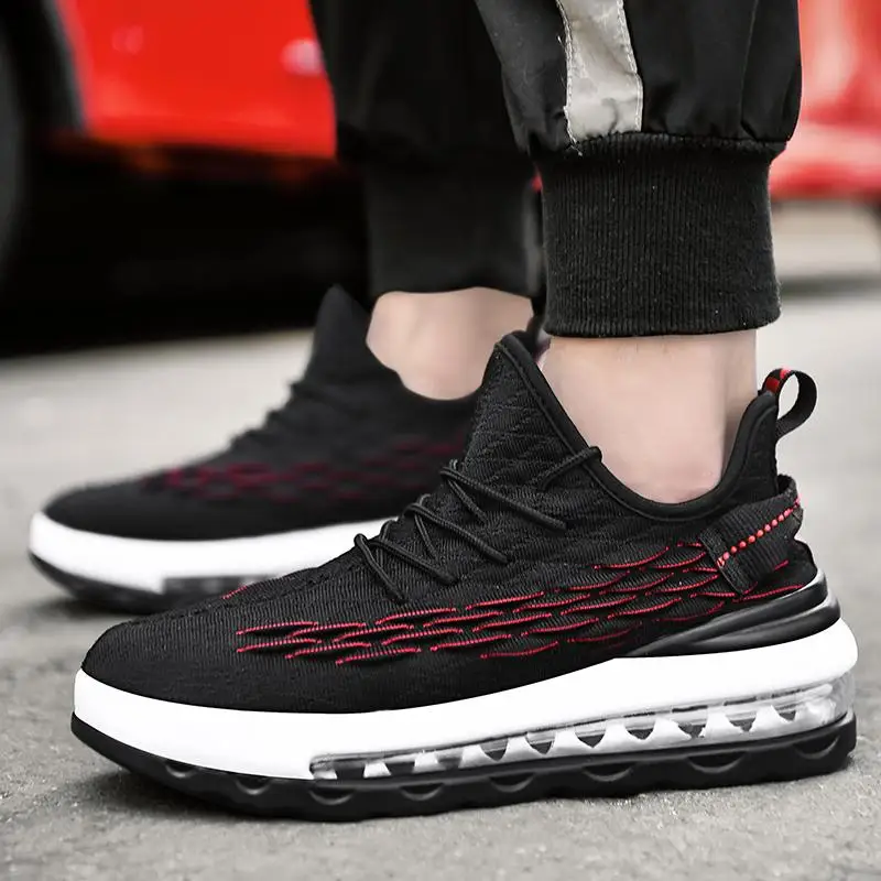 Fashionable Running Shoes Men's New High-quality Air Cushion Bottom Fish Scale Flying Woven Men's Shoes Explosion Made In China
Fashionable Running Shoes Men's New High-quality Air Cushion Bottom Fish Scale Flying Woven Men's Shoes Explosion Made In China