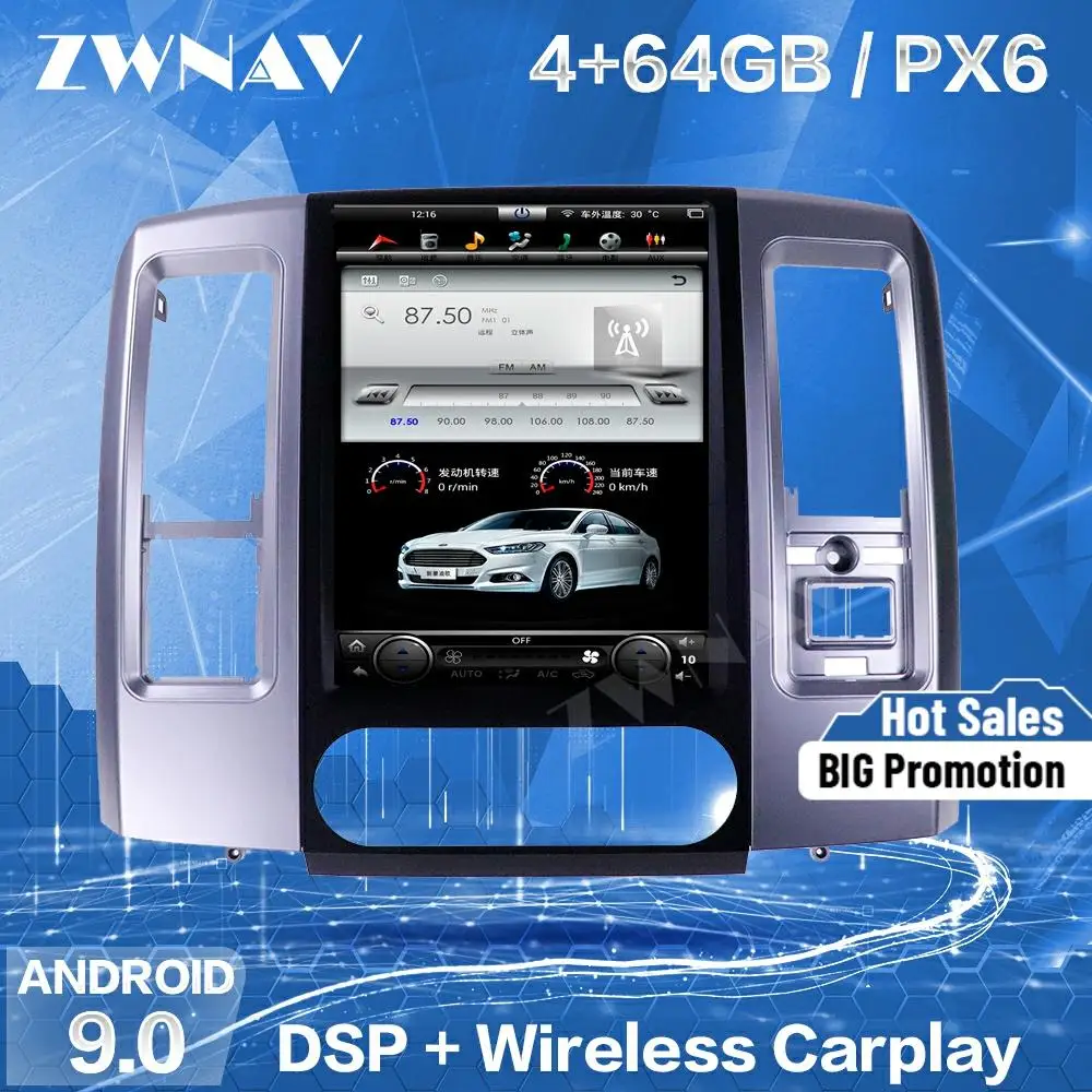 Tesla Screen For 2008 2009 2010 2011 2012 2013-2019 Dodge RAM 1500 2500 Android Player GPS Unit Auto Audio Stereo Radio Recorder
Tesla Screen For 2008 2009 2010 2011 2012 2013-2019 Dodge RAM 1500 2500 Android Player GPS Unit Auto Audio Stereo Radio Recorder
