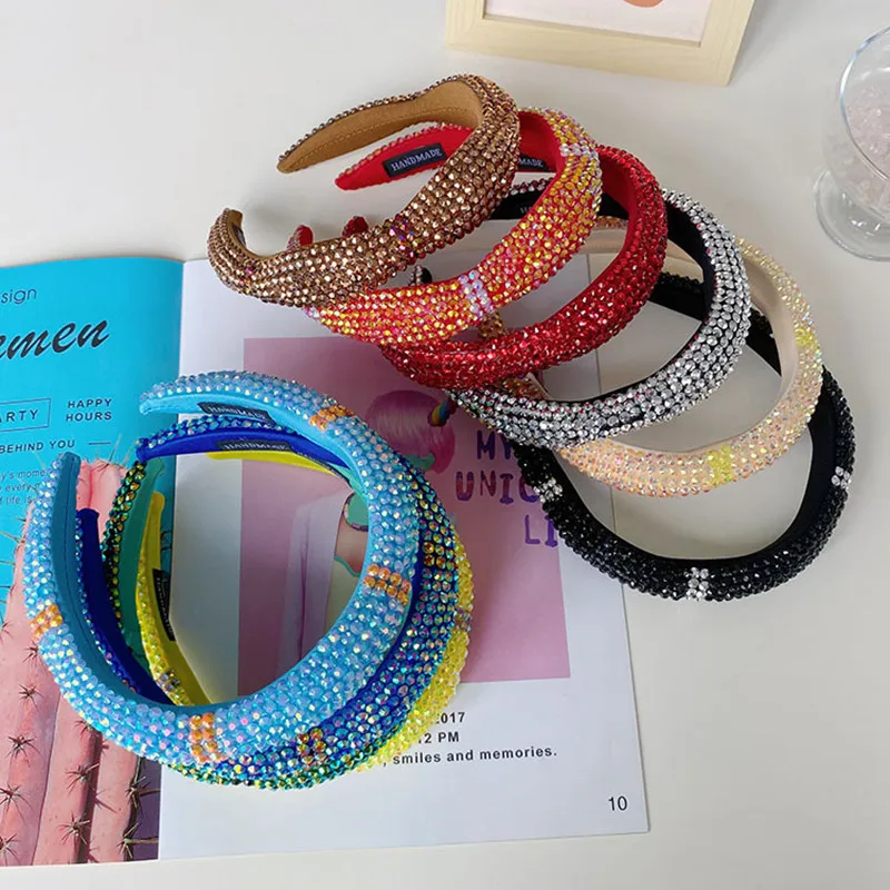 High-end Full Diamond Baroque Sponge Headband Fashion Hair Accessories Women Hot Diamond Color Matching Hairband Cute Hair Hoop
High-end Full Diamond Baroque Sponge Headband Fashion Hair Accessories Women Hot Diamond Color Matching Hairband Cute Hair Hoop