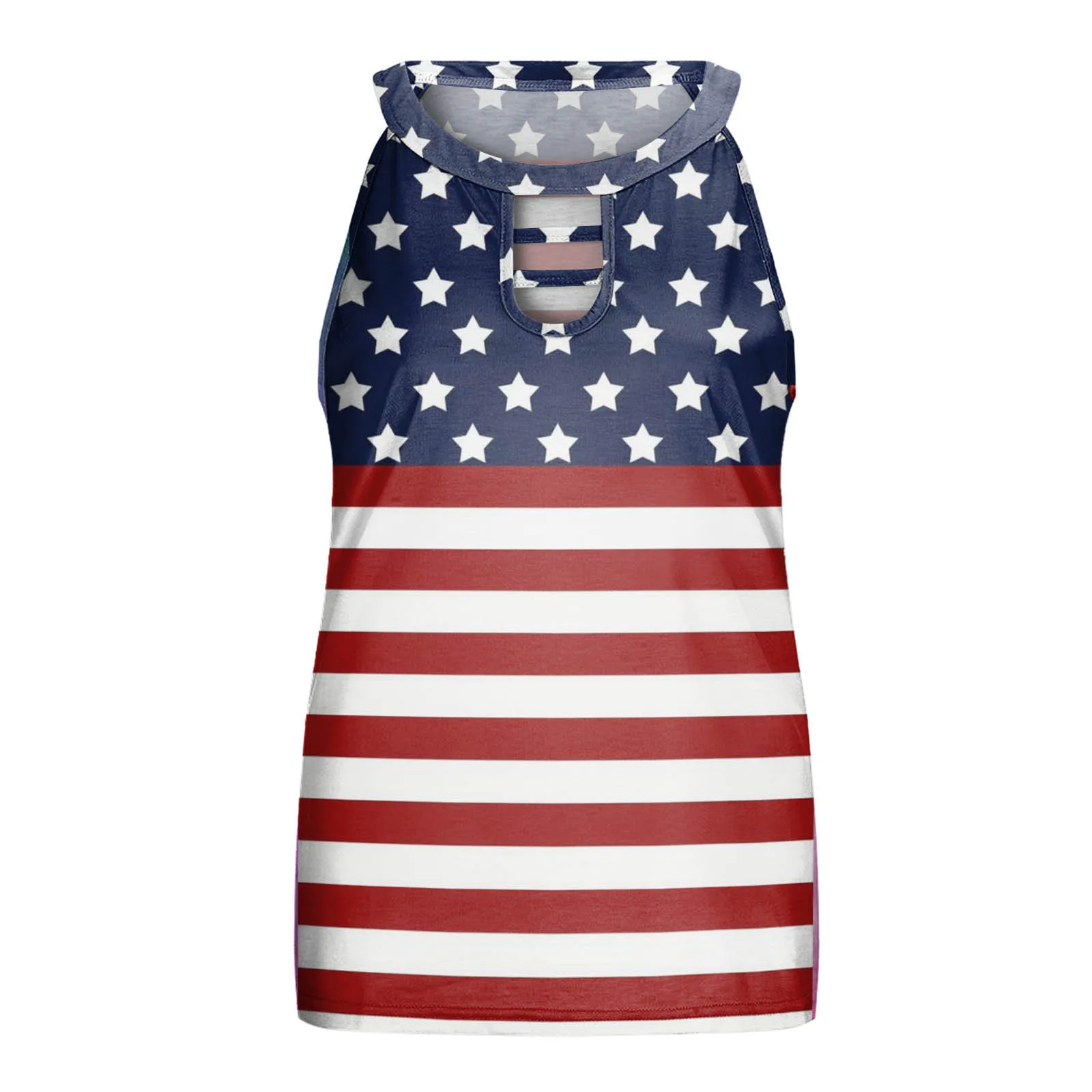 American USA Flag Tank Vests For Women Striped Stars Print Tops Sleeveless Blusas Femme Vest Tunic Clothes For Independence Day
American USA Flag Tank Vests For Women Striped Stars Print Tops Sleeveless Blusas Femme Vest Tunic Clothes For Independence Day