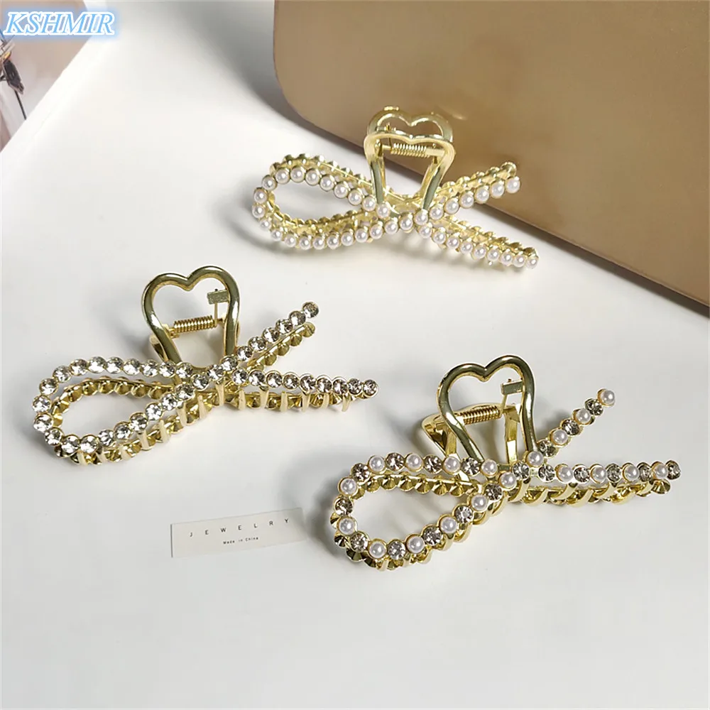 French temperament beautiful pearl grab clip summer ins fashion diamond encrusted shark clip elegant hair accessories women
French temperament beautiful pearl grab clip summer ins fashion diamond encrusted shark clip elegant hair accessories women