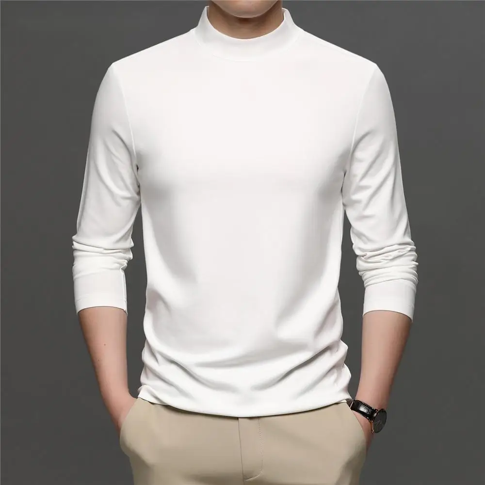 Brand Spring Autumn New Arrival All-Match Fashion Casual Pure Color Stand Collar Long Sleeve T-Shirt Men Clothing
Brand Spring Autumn New Arrival All-Match Fashion Casual Pure Color Stand Collar Long Sleeve T-Shirt Men Clothing