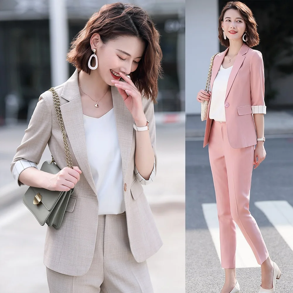 New 2020 Fashion Blazer for Women Business Suits Formal Office Suits Work Wear Ladies Pant and Jacket Sets
New 2020 Fashion Blazer for Women Business Suits Formal Office Suits Work Wear Ladies Pant and Jacket Sets