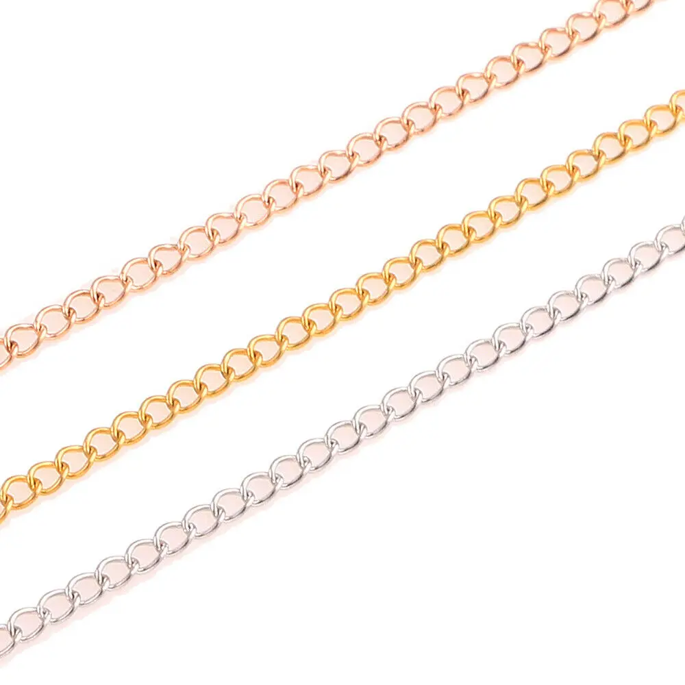 2 Meters Stainless Steel 3*4mm Width Adjustment Extension Tail Chain Bulk Gold Necklace Extender Chains for DIY Jewelry Making
2 Meters Stainless Steel 3*4mm Width Adjustment Extension Tail Chain Bulk Gold Necklace Extender Chains for DIY Jewelry Making